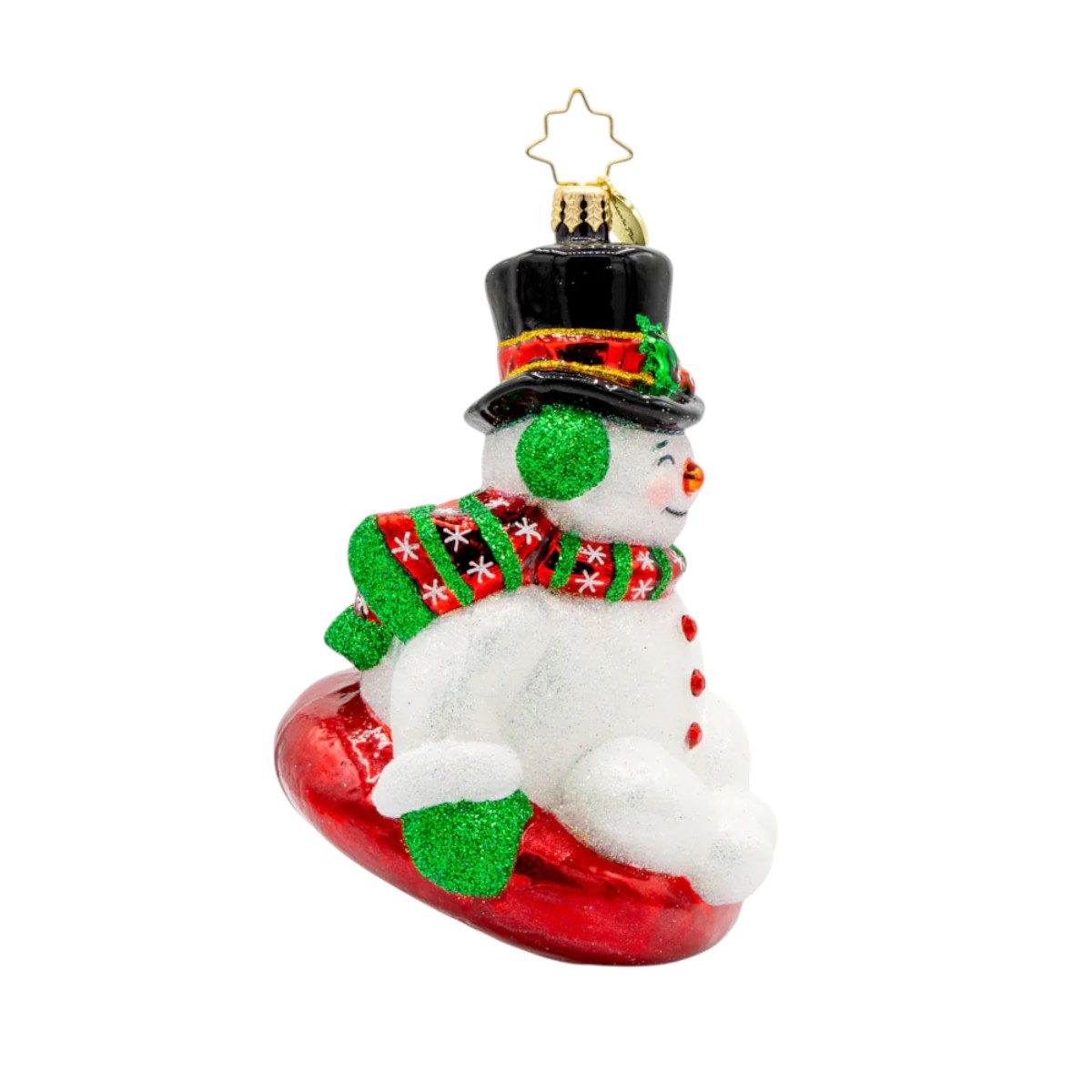 Christopher Radko Snowy Slider Ornament