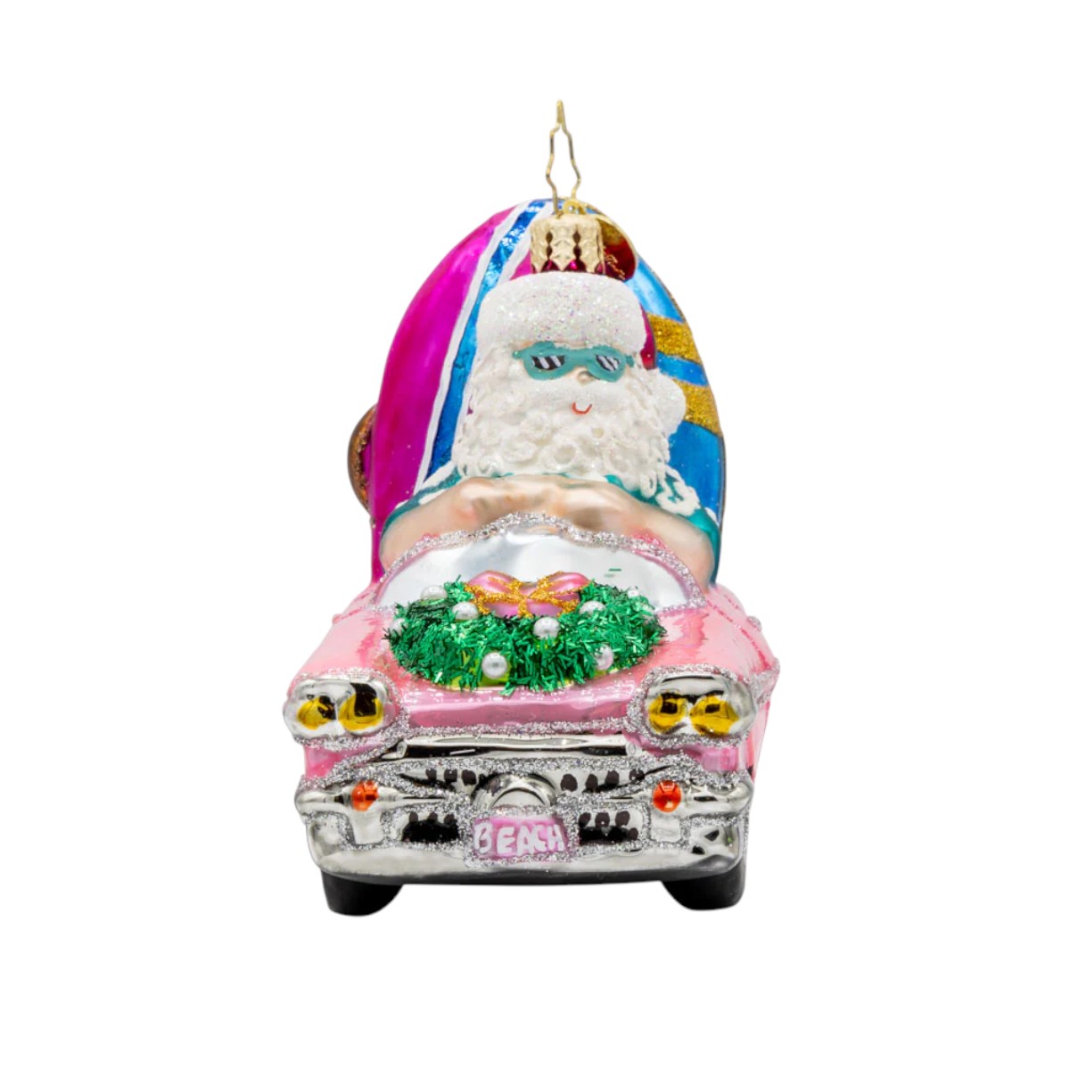 Christopher Radko Santa's Coastal Christmas Ride Ornament