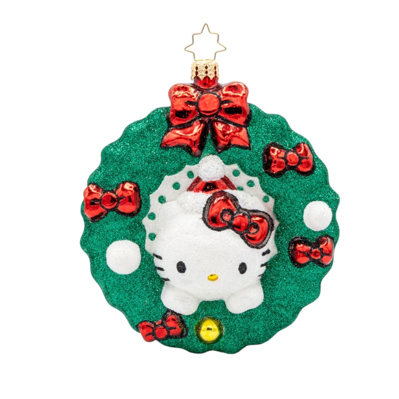 Christopher Radko Hello Kitty's Holiday Wreath Ornament