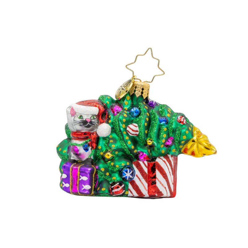 Christopher Radko Festive Feline Fiasco Ornament