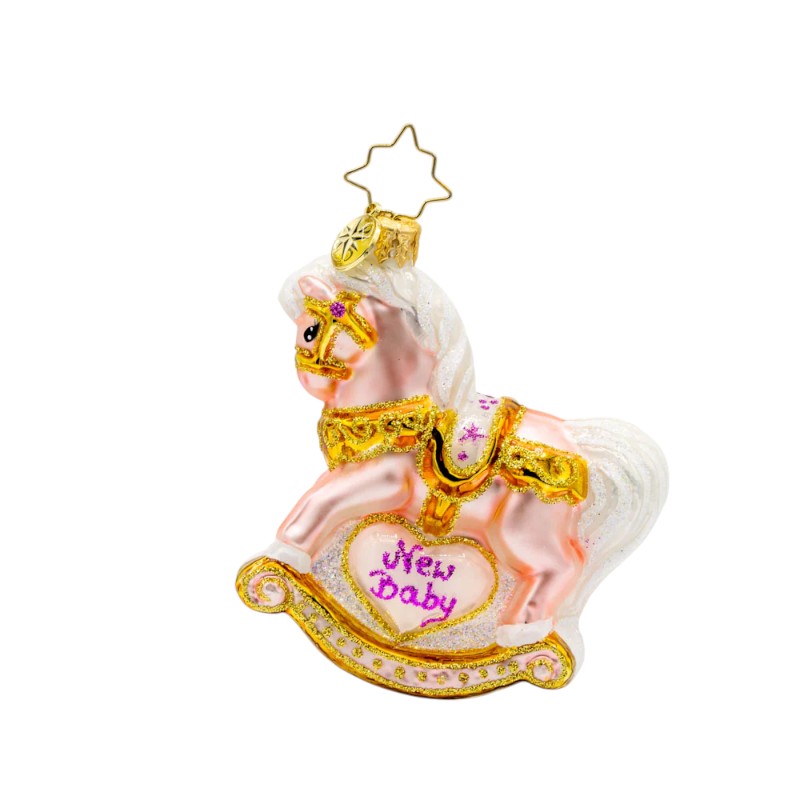 Christopher Radko Baby's First Christmas Filly Ornament