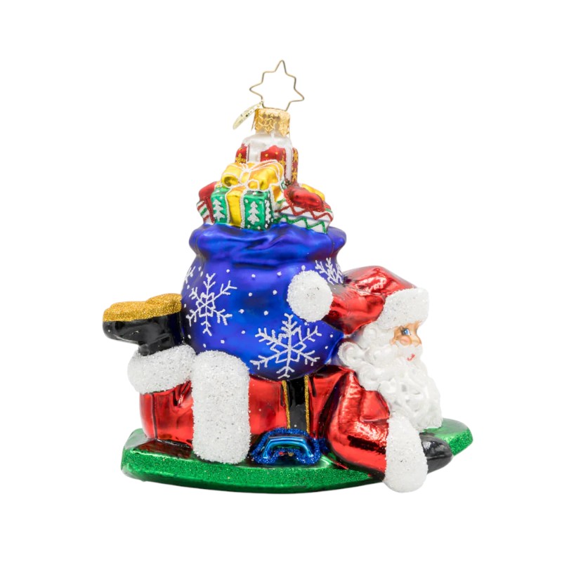 Christopher Radko Snowy Sleigher Ornament