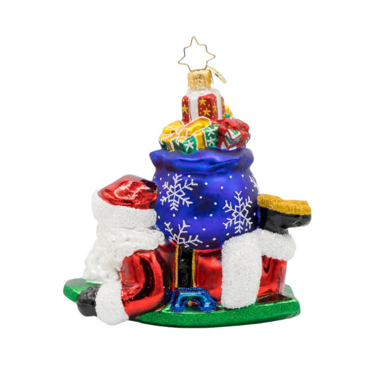 Christopher Radko Snowy Sleigher Ornament