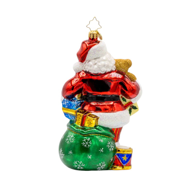 Christopher Radko Quite A Handful Santa Ornament
