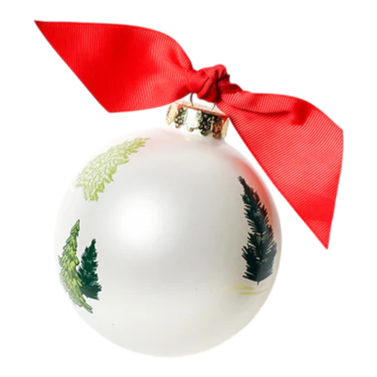Coton Colors Friendly Firs Glass Ornament