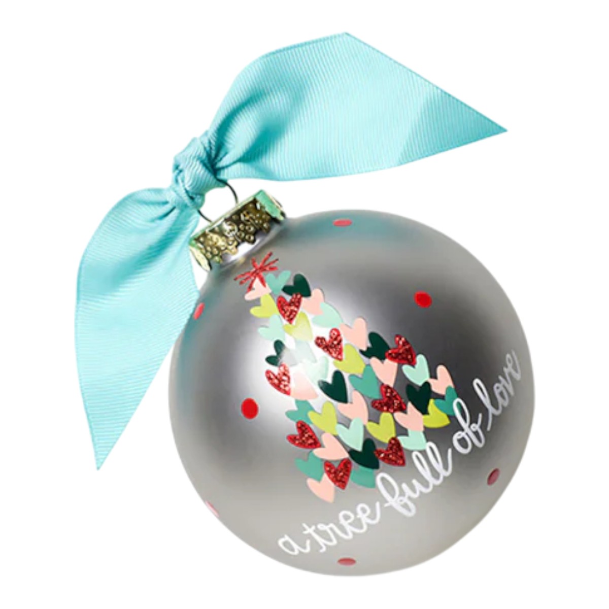 Coton Colors Tree Of Love Glass Ornament