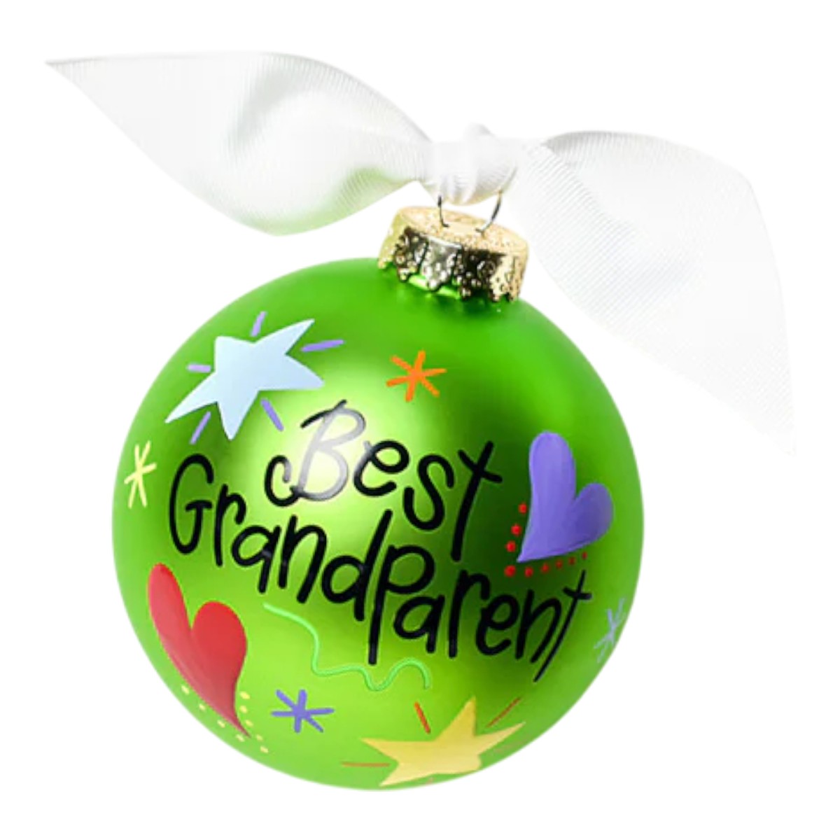 Coton Colors Best Grandparent Glass Ornament