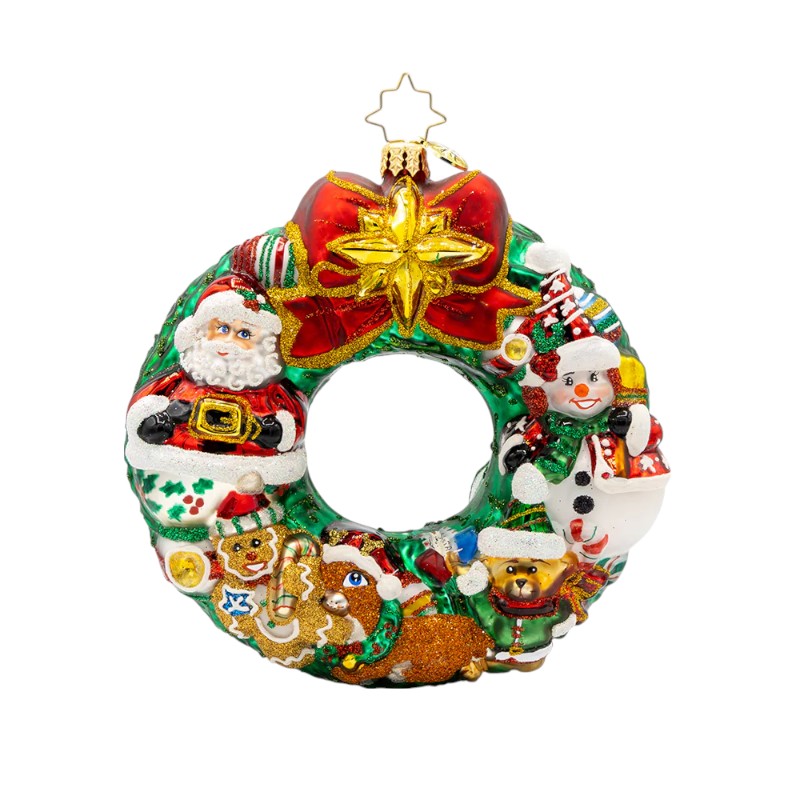 Christopher Radko Jingle All The Way Wreath Ornament