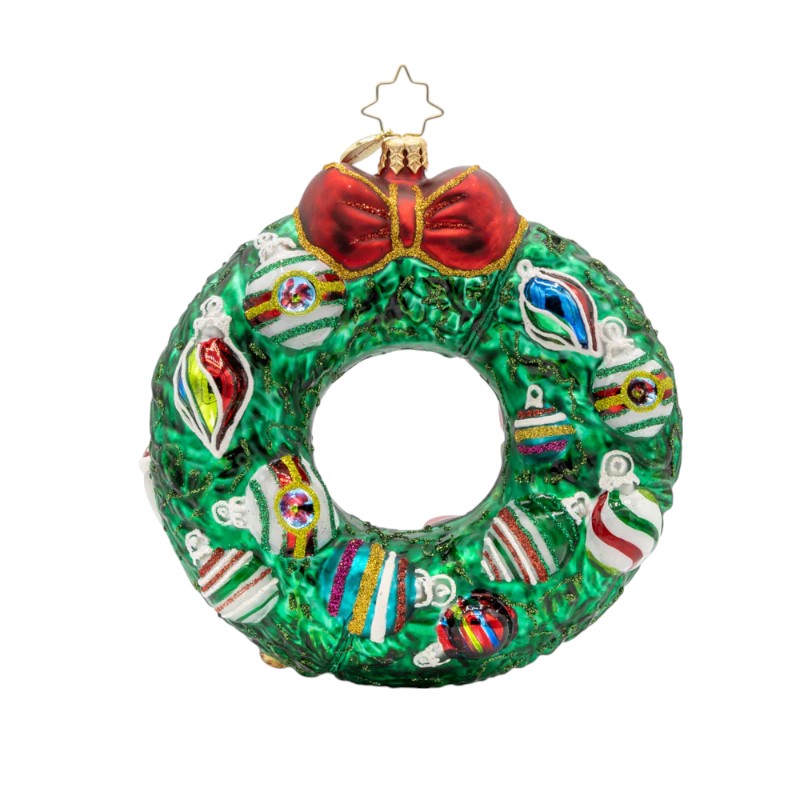Christopher Radko Jingle All The Way Wreath Ornament