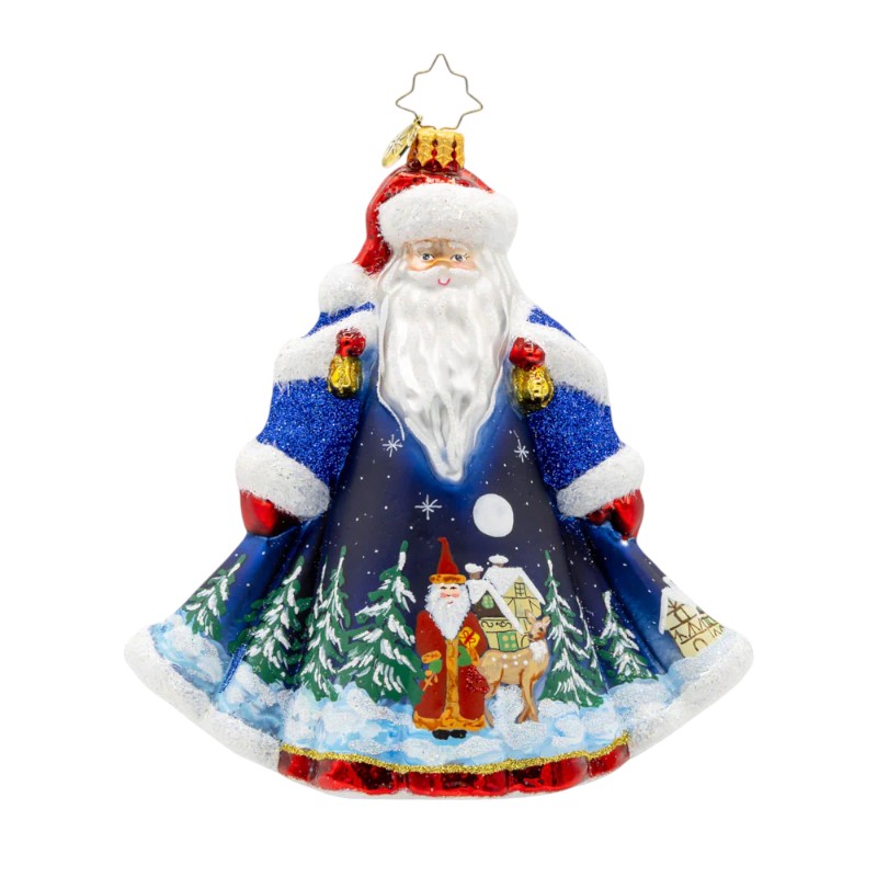 Christopher Radko Santa Of The Midnight Sky Ornament
