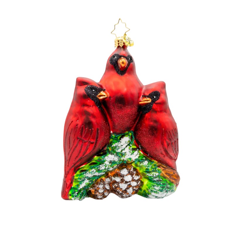 Christopher Radko Cardinal Garden Greetings Ornament