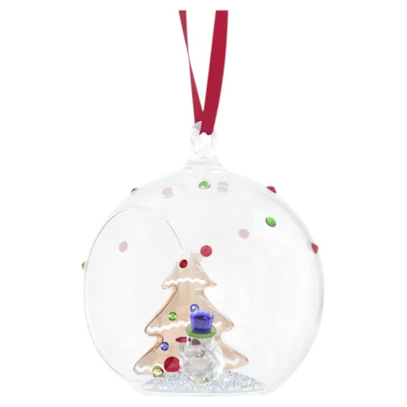 Swarovski Holiday Cheers Tree and Snowman Ball Ornament
