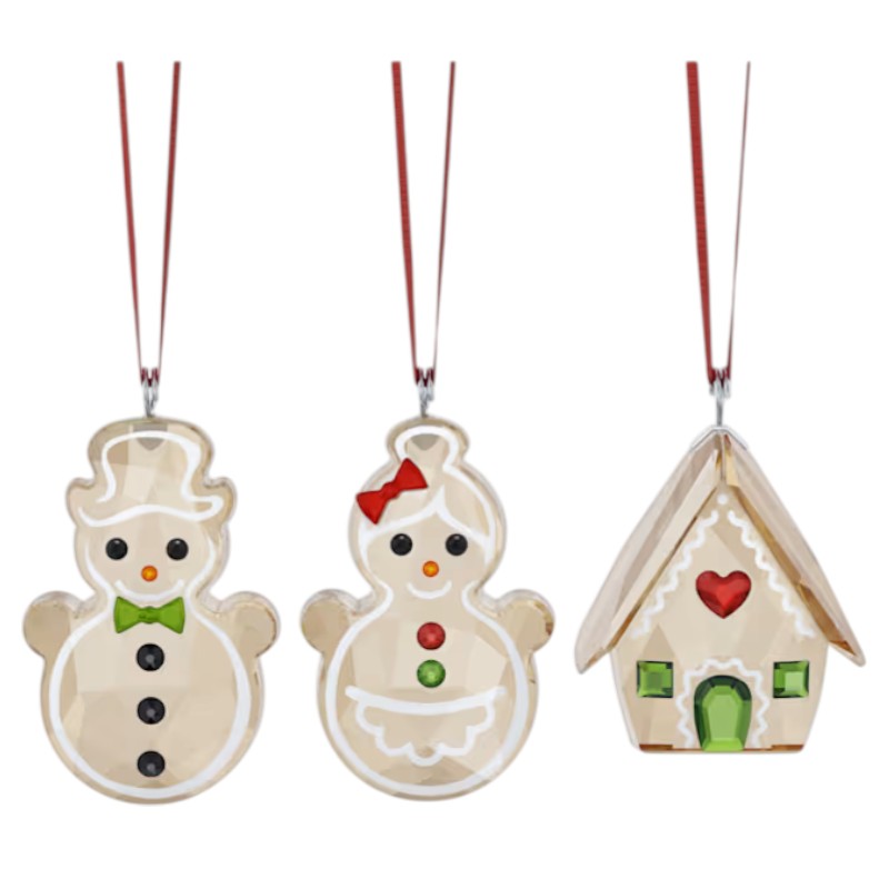 Swarovski Holiday Cheers Gingerbread Ornament Set