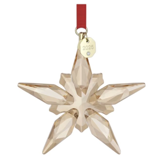 Swarovski Champagne Gold Tone Annual Edition Festive Ornament, 2025