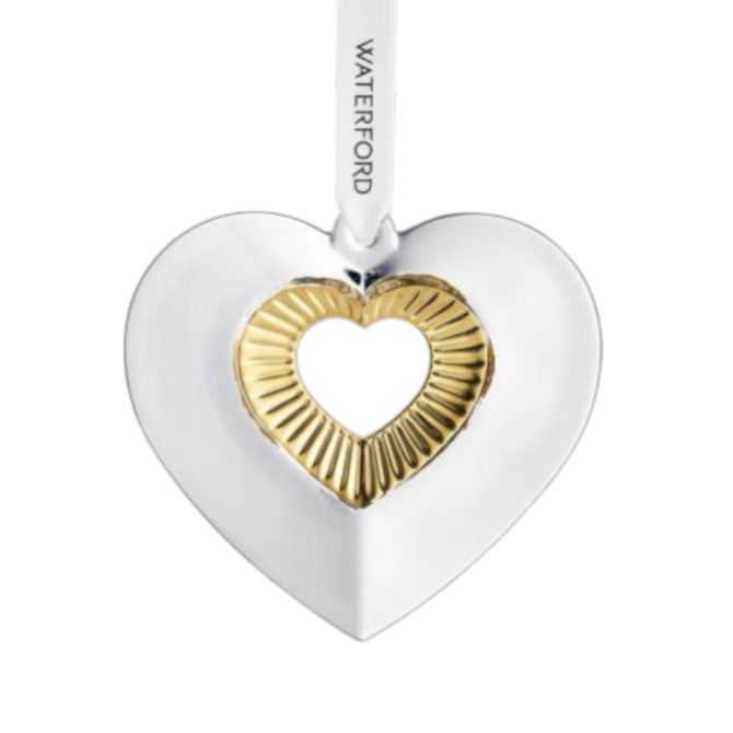 Waterford Heart with Gold Ornament