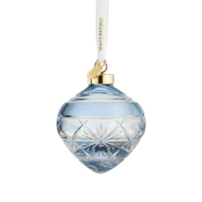 Waterford Winter Wonders Bauble Snowflake Ornament, Blue