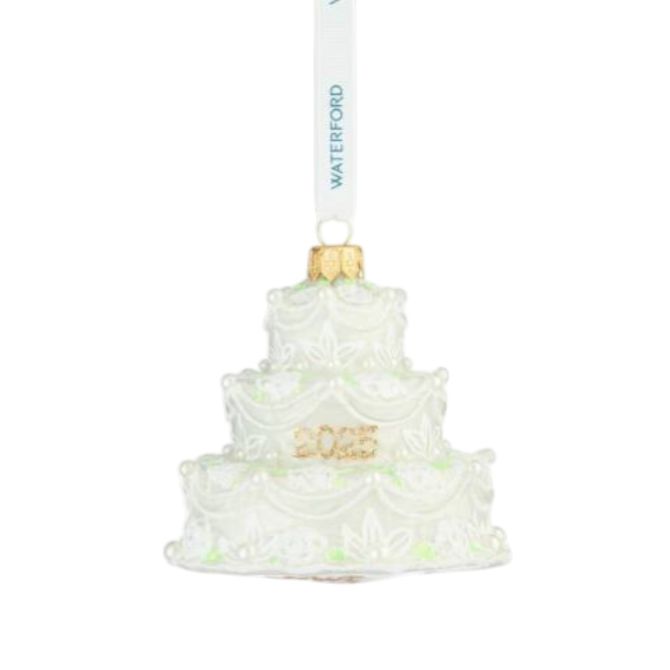 Waterford Annual Holiday Heirlooms Our First Cake Ornament, 2025