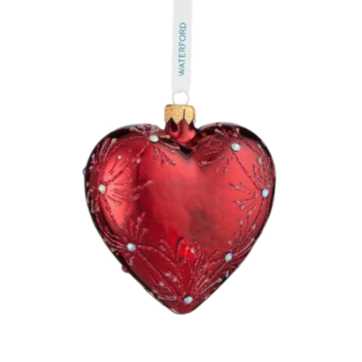 Waterford Holiday Heirlooms Heart Ornament, Red