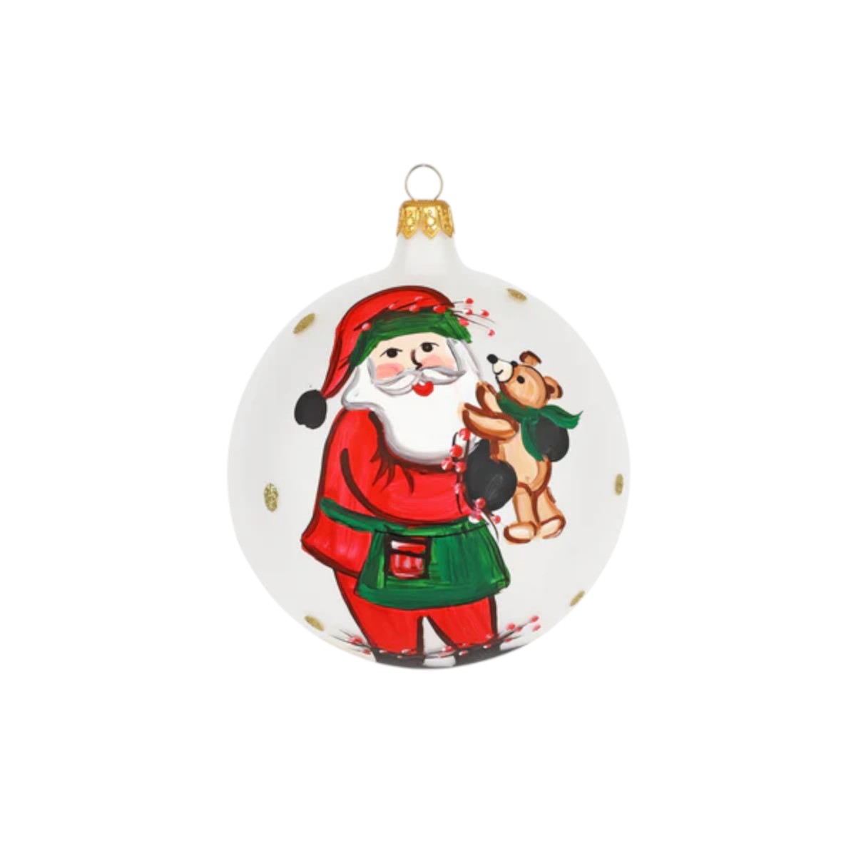 Vietri Old St. Nick Teddy Bear Ornament