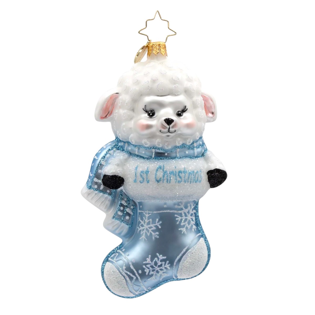 Christopher Radko A Snowy Blue First Christmas Ornament
