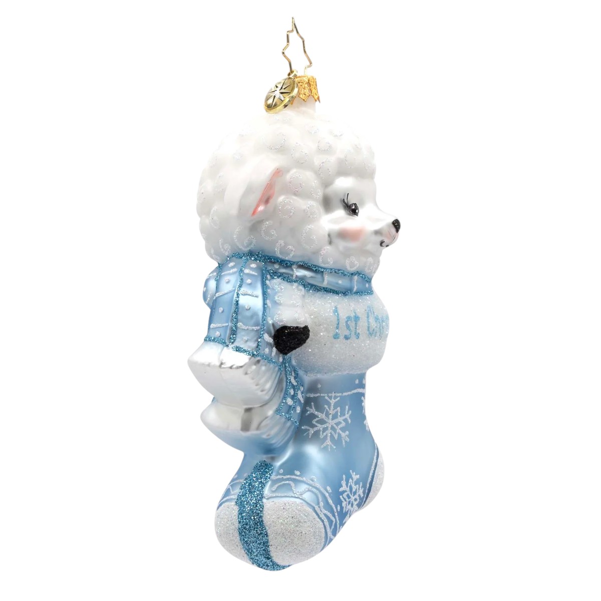 Christopher Radko A Snowy Blue First Christmas Ornament