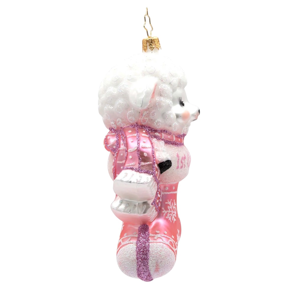 Christopher Radko A Snowy Pink First Christmas Ornament