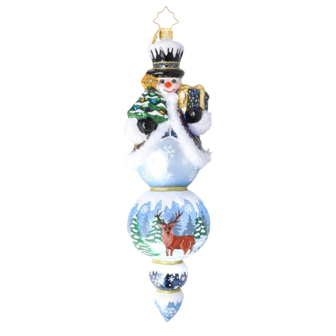 Christopher Radko The Regal Snowman Drop Ornament