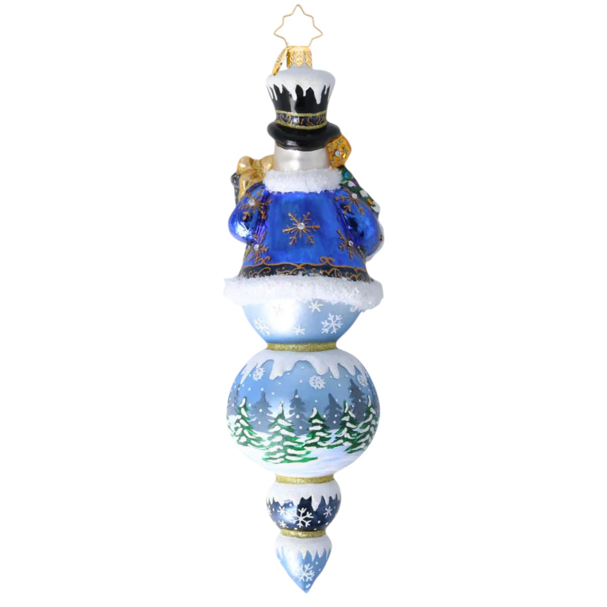Christopher Radko The Regal Snowman Drop Ornament