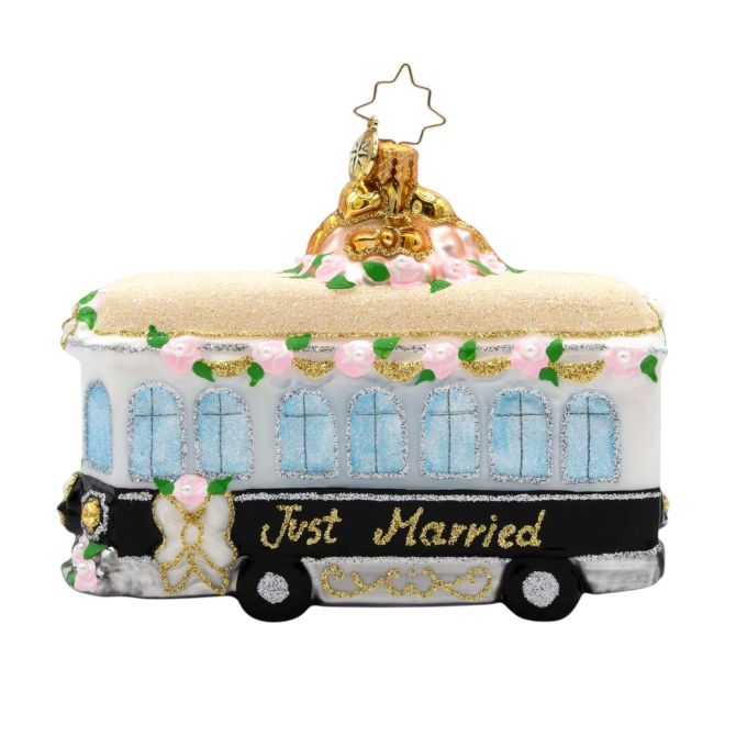 Christopher Radko Trolley Of Love Ornament