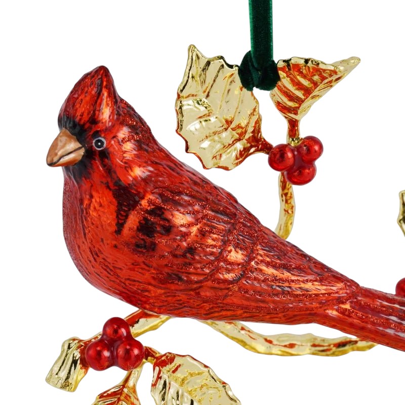 Michael Aram Cardinal Glass Ornament