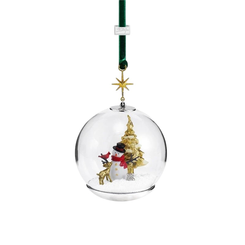 Michael Aram Snowman and Forest Friends Snow Globe Ornament