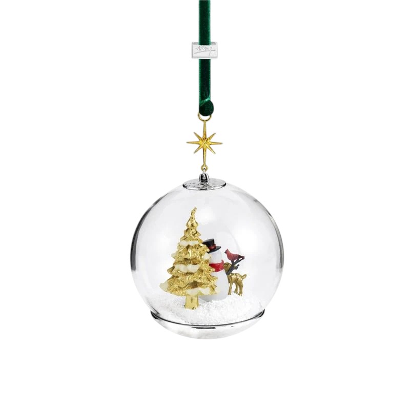 Michael Aram Snowman and Forest Friends Snow Globe Ornament