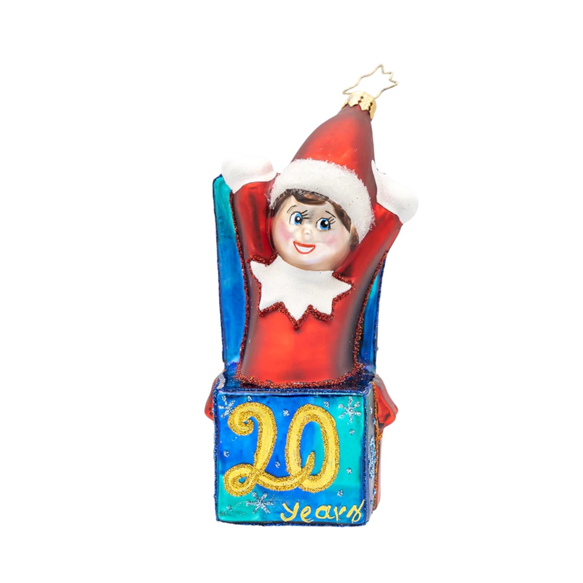 Christopher Radko The Elf On The Shelf Celebrates 20 Years Ornament