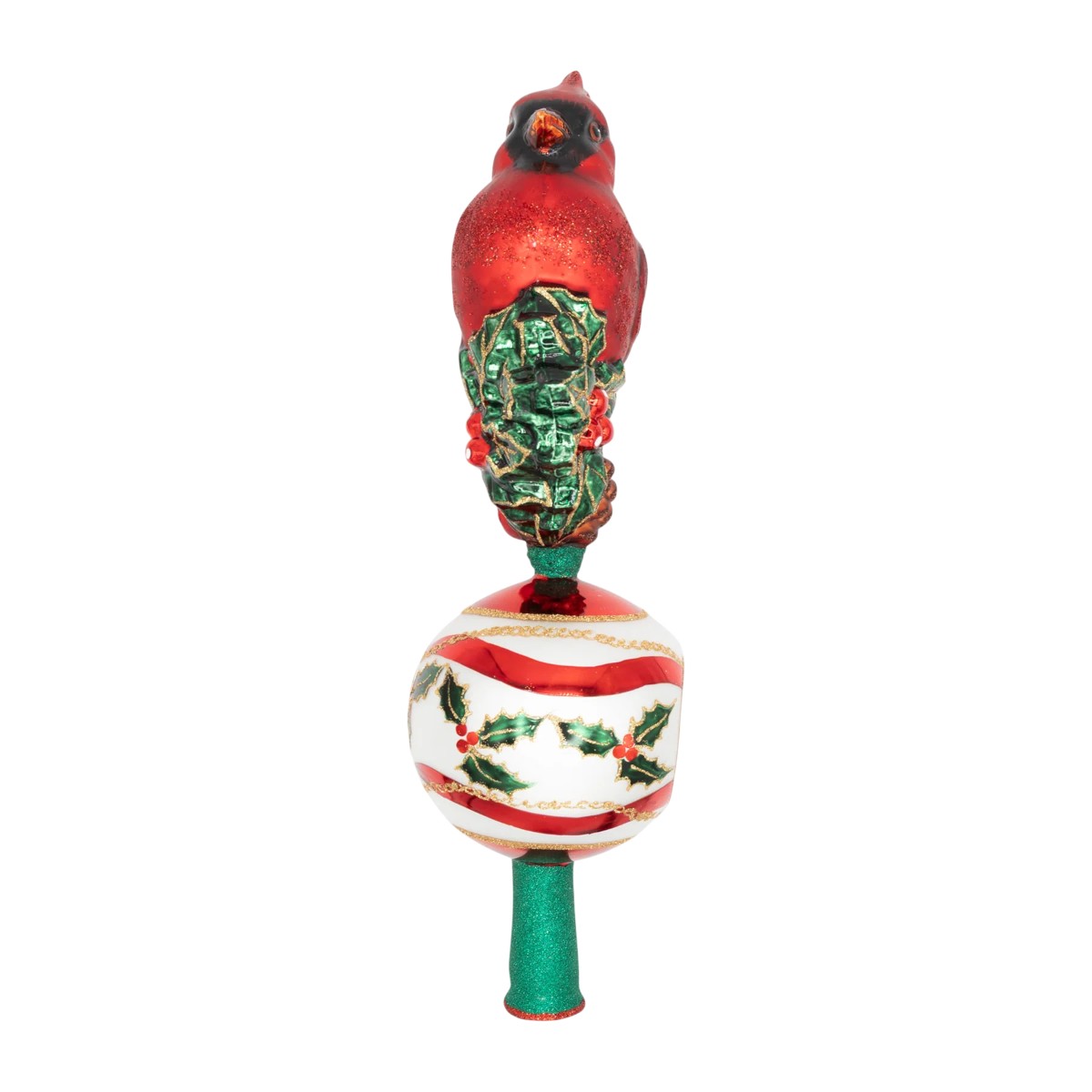 Christopher Radko Majestic Cardinal Greetings Finial