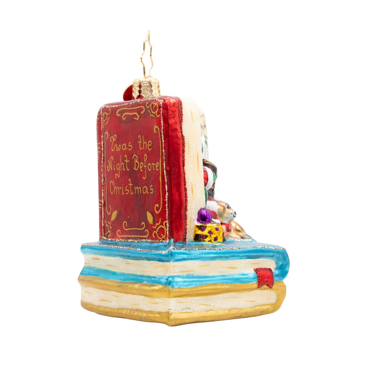 Christopher Radko Santa's Book Nook Gem Ornament