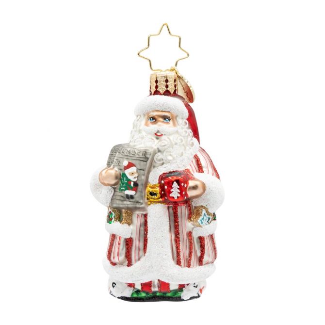 Christopher Radko Santa's Daily New Gem Ornament