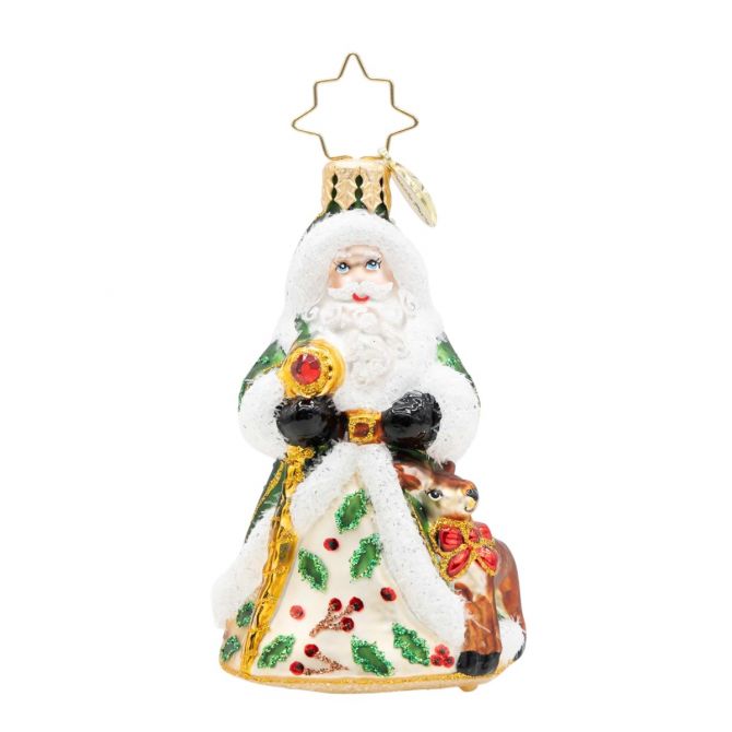 Christopher Radko Deerly Beloved Santa Gem Ornament