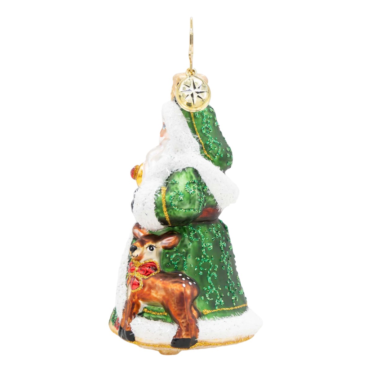 Christopher Radko Deerly Beloved Santa Gem Ornament