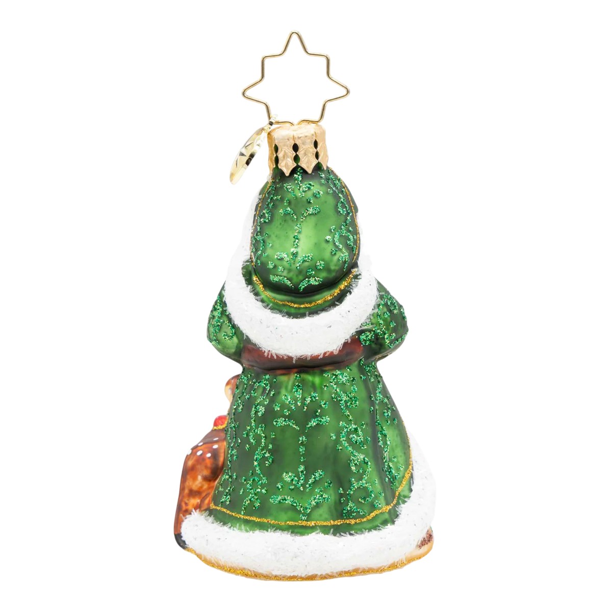 Christopher Radko Deerly Beloved Santa Gem Ornament