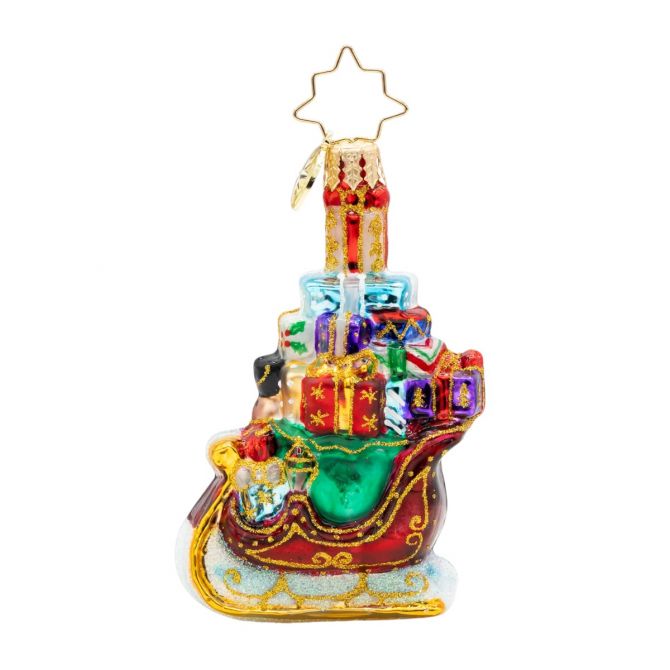 Christopher Radko Sleighful Of Surprises Gem Ornament