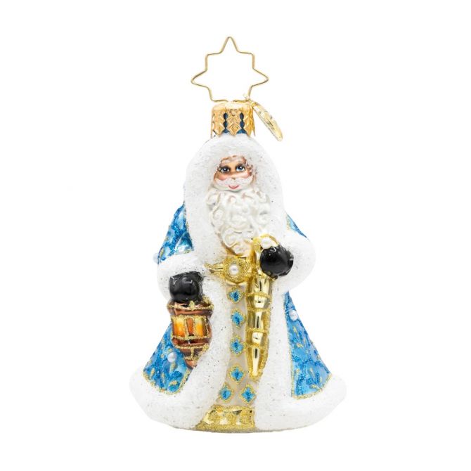 Christopher Radko Gilded Grandeur Santa Gem Ornament