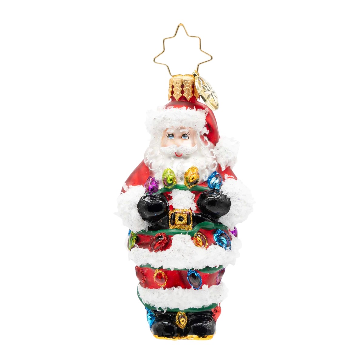 Christopher Radko Tangled Up Santa Gem Ornament