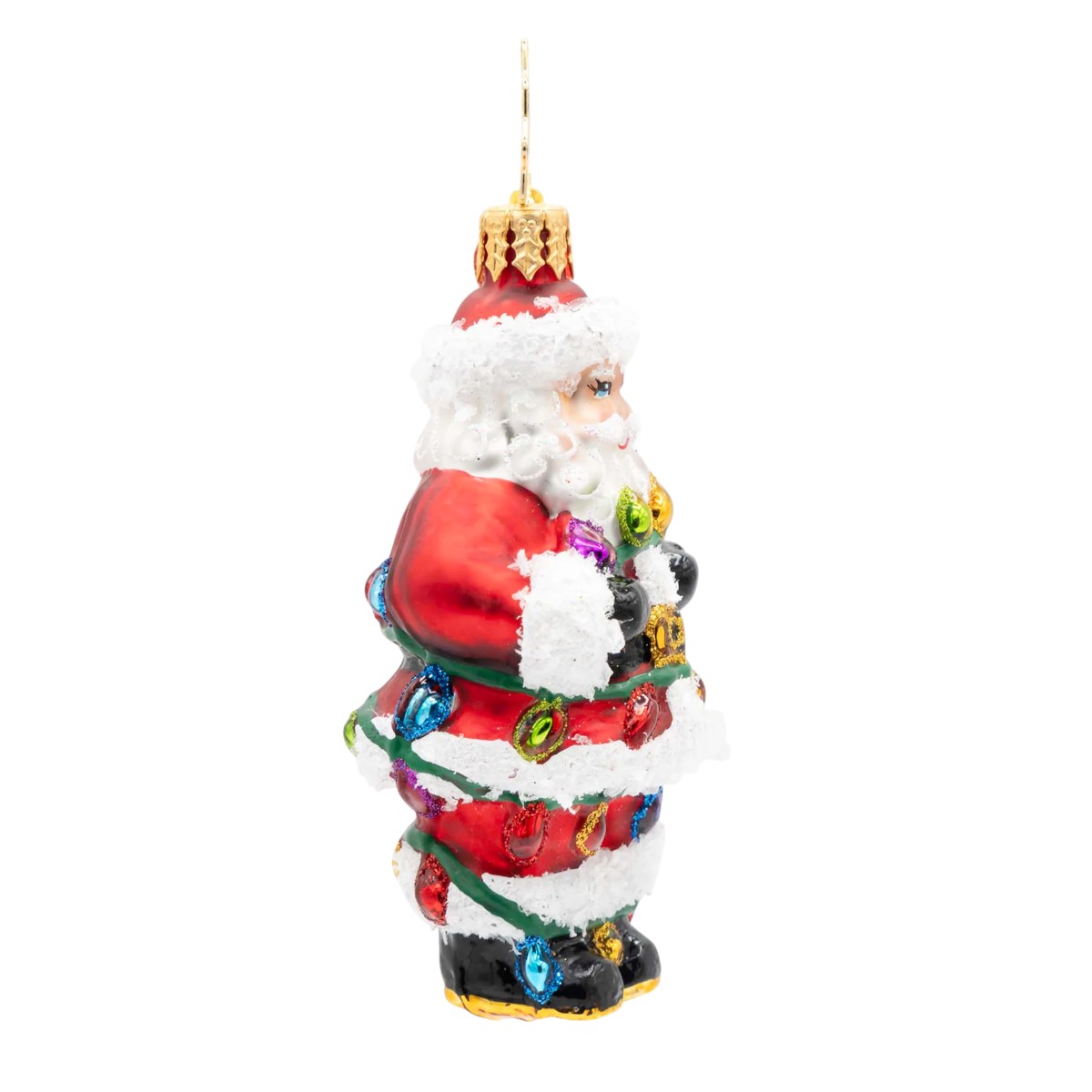 Christopher Radko Tangled Up Santa Gem Ornament