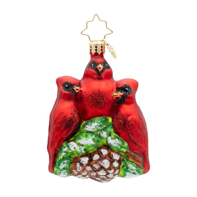 Christopher Radko Cardinal Garden Greetings Gem Ornament