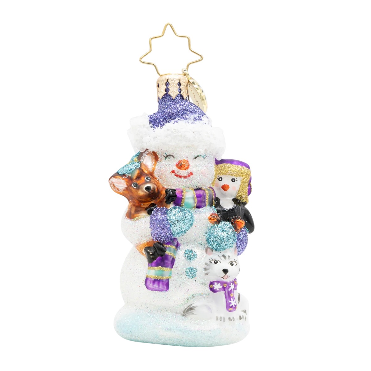 Christopher Radko Snow Day Cuddles Gem Ornament