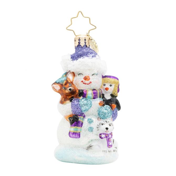 Christopher Radko Snow Day Cuddles Gem Ornament