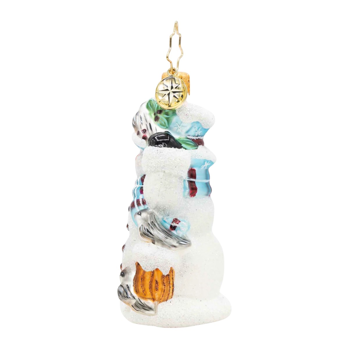 Christopher Radko Snowy Perch Pals Gem Ornament