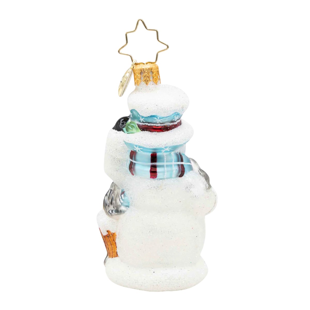 Christopher Radko Snowy Perch Pals Gem Ornament