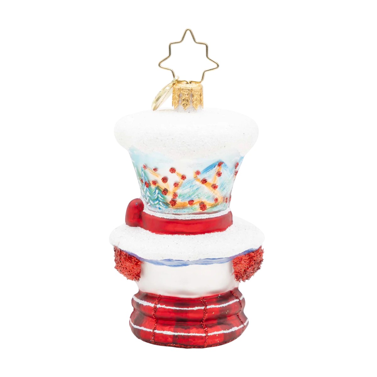 Christopher Radko Snowy and The Cardinals Gem Ornament