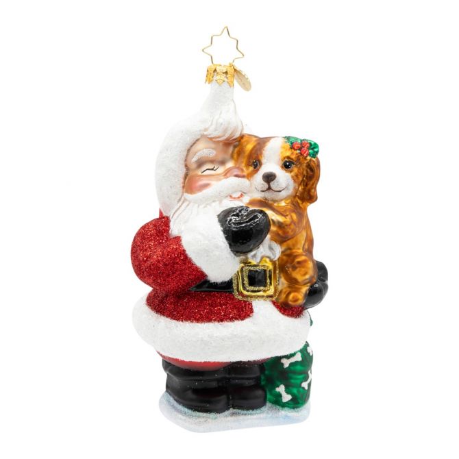 Christopher Radko Jolly and Pawsome Ornament